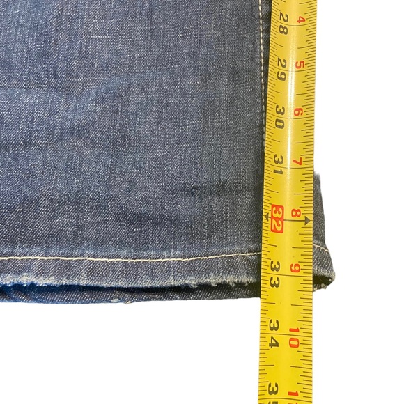 Size 32 Safari Denim Customized Distressed & Painted Jeans - Picture 5 of 15